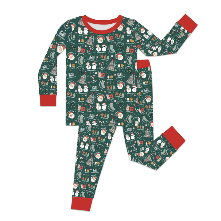 Christmas Things Bamboo Two Piece Long Sleeve Pajama Set
