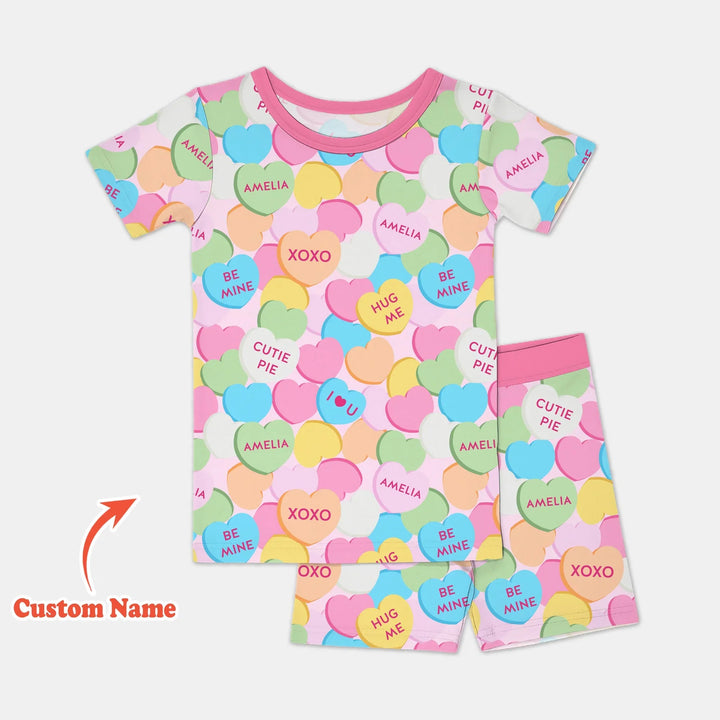 Zweiteiliges Pyjama-Set mit kurzen Ärmeln und Shorts im Sommer-Design
