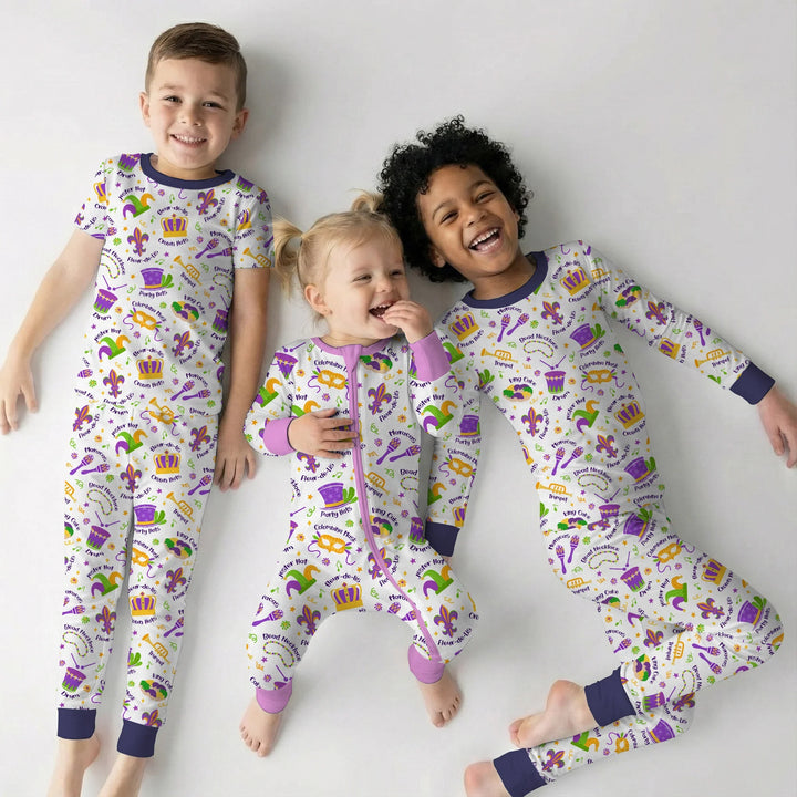 Template Zweiteiliges Pyjama-Set mit kurzen Ärmeln und Shorts