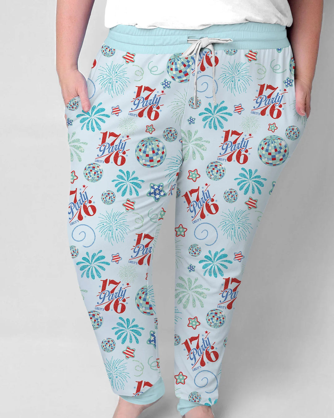 Land Of Free Family Passender Pyjama aus Bambus für Damen