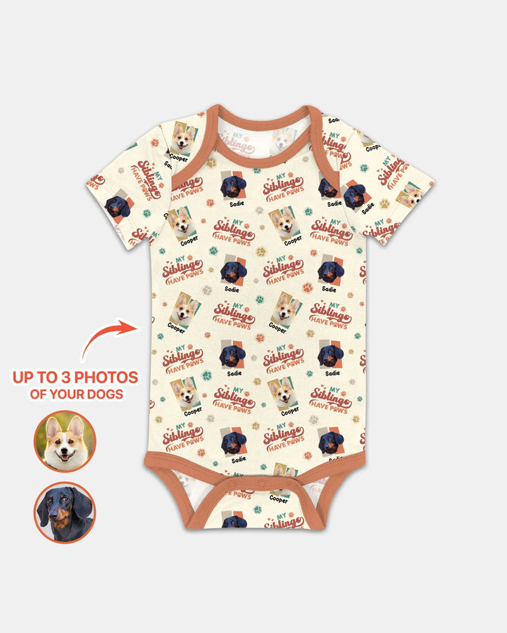 Gerippte Babykleidung mit individuellem Foto - Weich &amp; Skizzenhaft