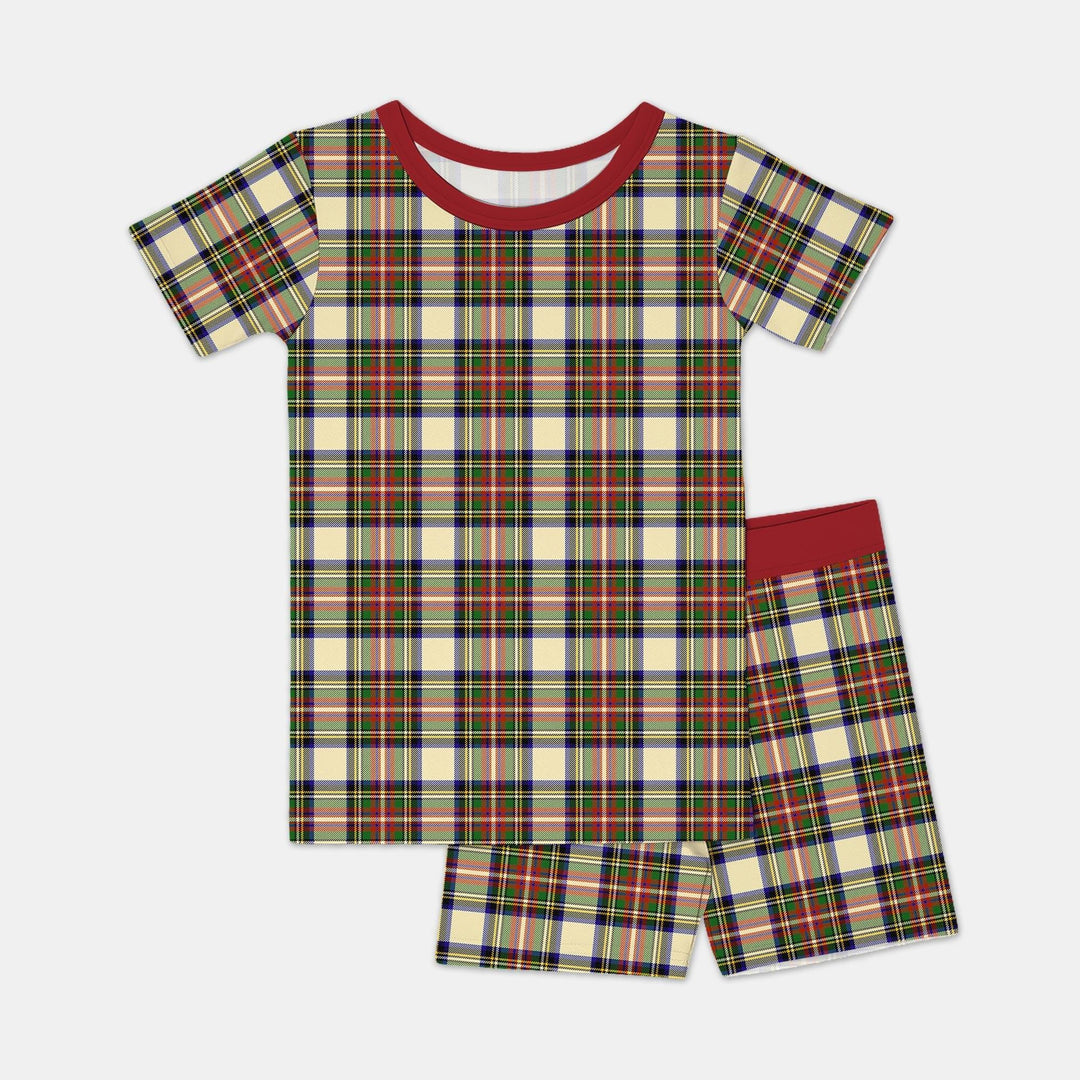 Template Zweiteiliges Pyjama-Set mit kurzen Ärmeln und Shorts