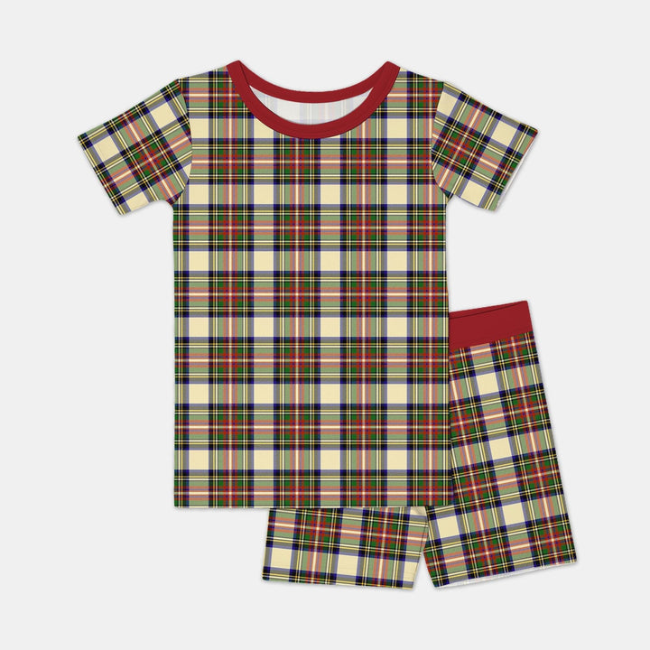 Template Zweiteiliges Pyjama-Set mit kurzen Ärmeln und Shorts