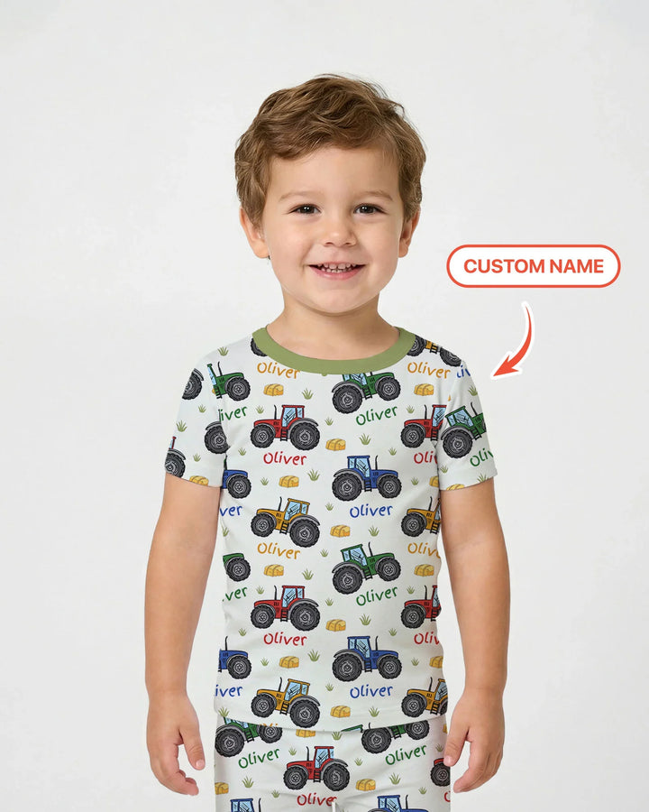 Zweiteiliges, kurzärmliges Pyjama-Set mit Marienkäfern