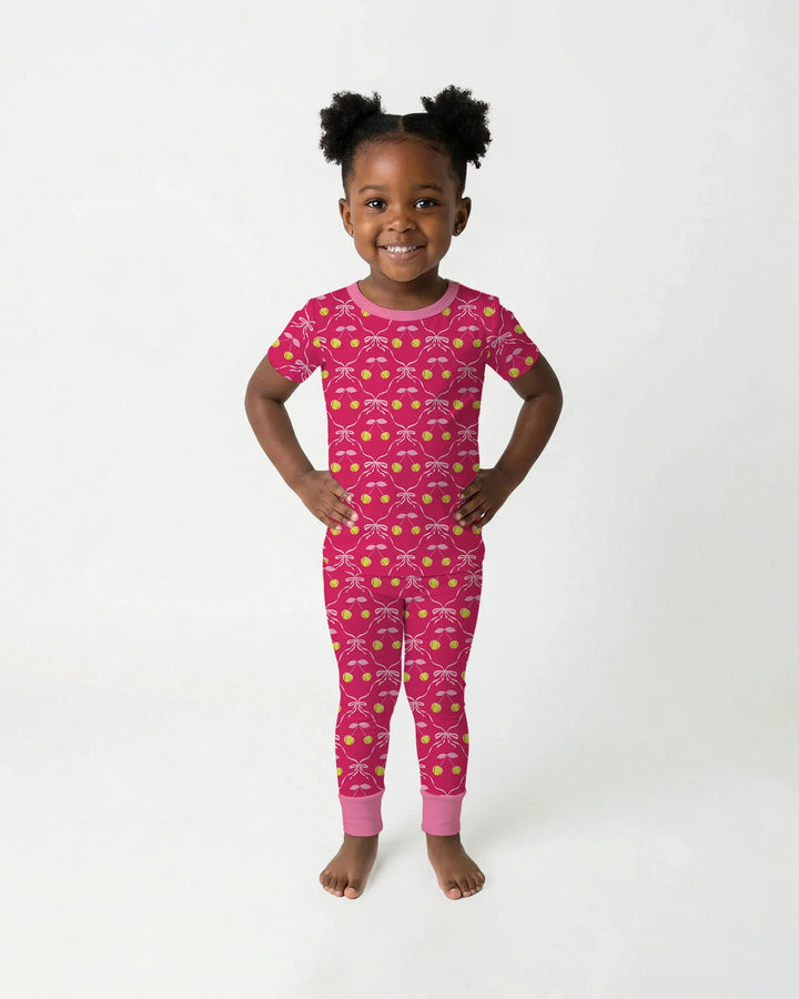 Zweiteiliges, kurzärmliges Pyjama-Set mit Marienkäfern