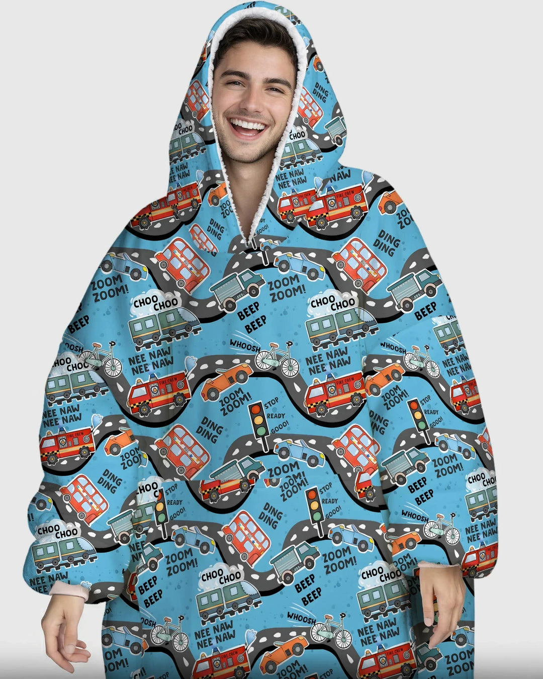 Zoom Zoom Piep Piep Bambus Decken-Hoodie
