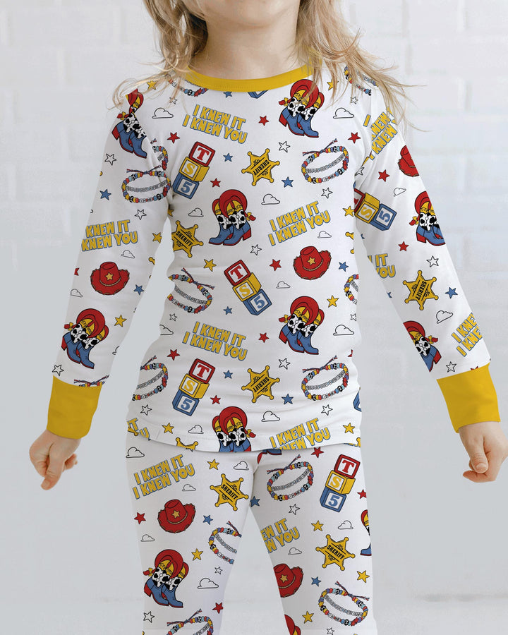 Little Cowgirl Bamboo Two Piece Long Sleeve Pajama Set