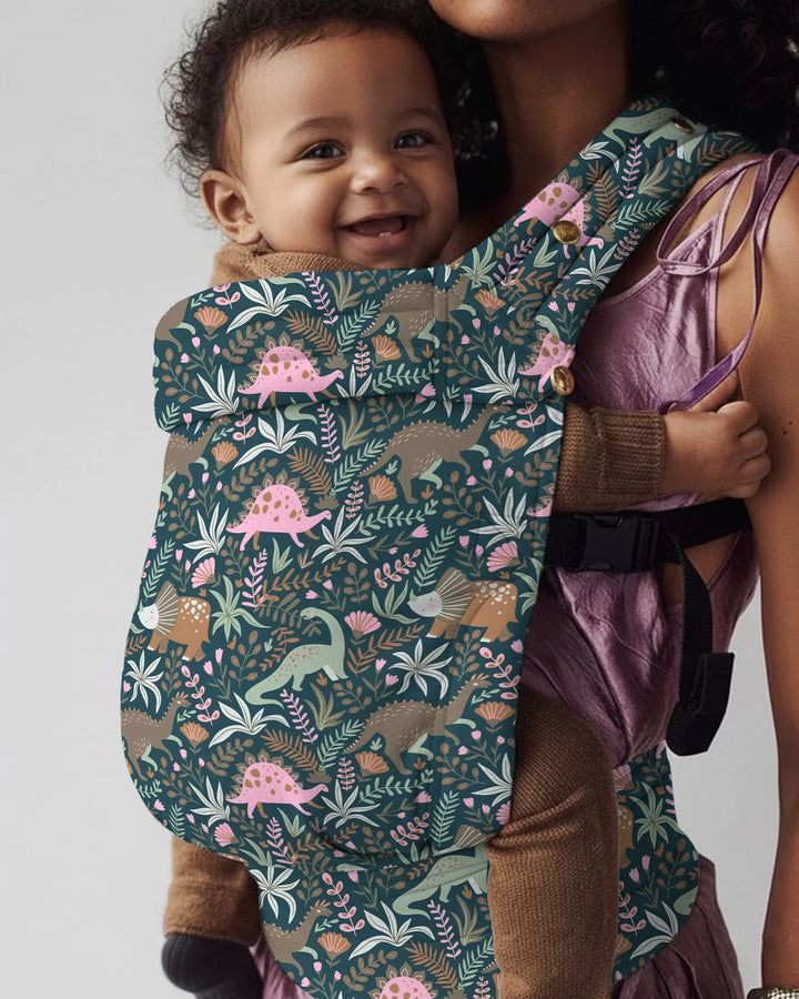 Whimsical Dino Garden Adventure Baby Carrier