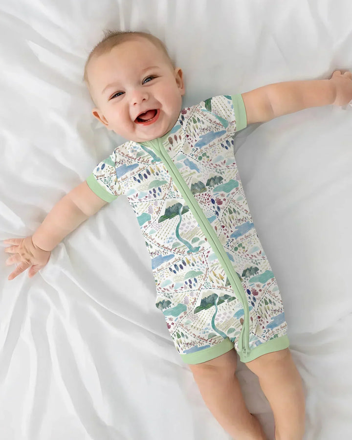 Whimsical Psalms 23 Map Bamboo Shorty Zippy