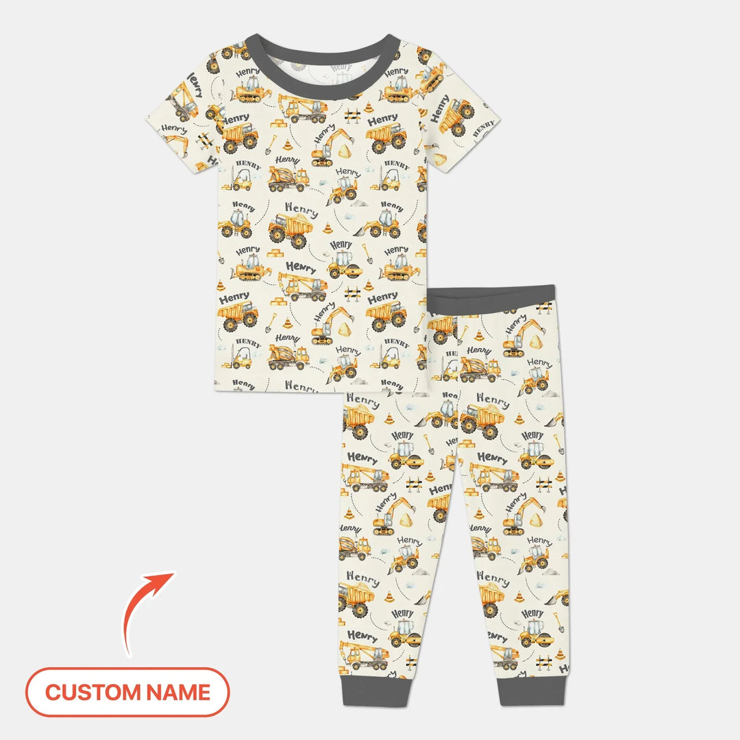 Zweiteiliges, kurzärmliges Pyjama-Set mit Marienkäfern