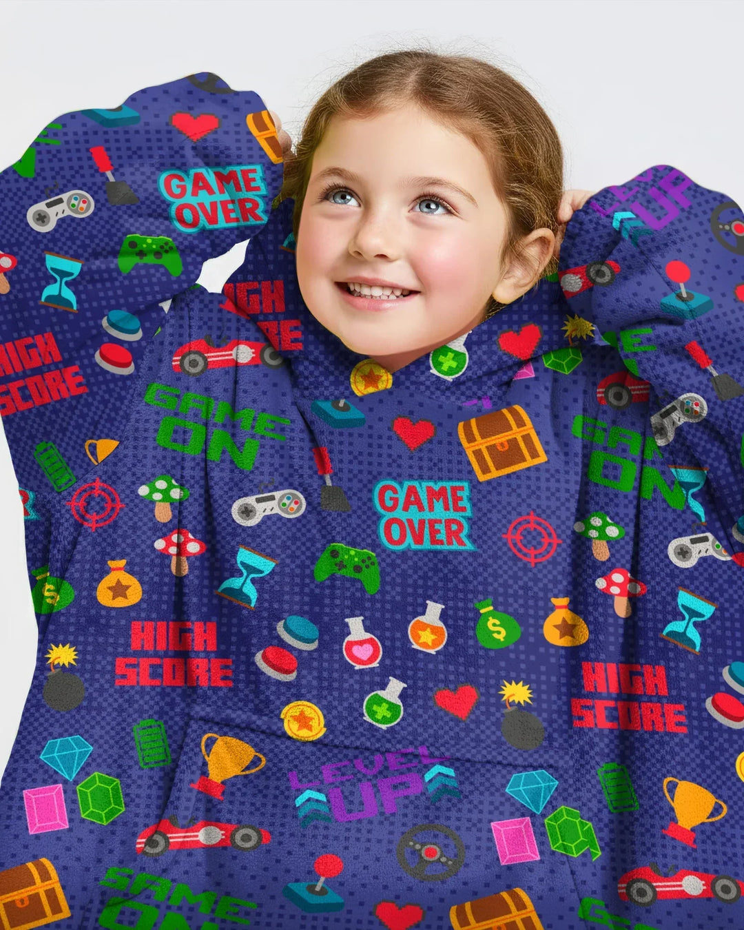 Gamer-Modus An Passender Familien-Bambus-Decken-Hoodie