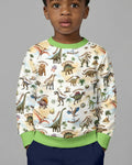 Dino-Entdecker Bambus Rundhals-Sweatshirt
