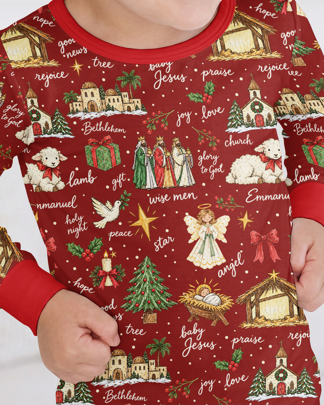 Tis The Season Family Matching Bamboo Two Piece Long Sleeve Pajama Set
