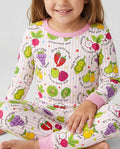 Fruits And Vegetables Love Puns Bamboo Two Piece Long Sleeve Pajama Set