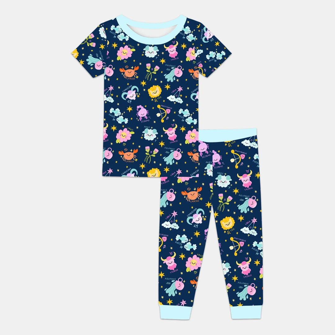 Zweiteiliges, kurzärmliges Pyjama-Set mit Marienkäfern