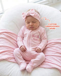 Gerippte Babykleidung mit individuellem Foto - Weich &amp; Skizzenhaft