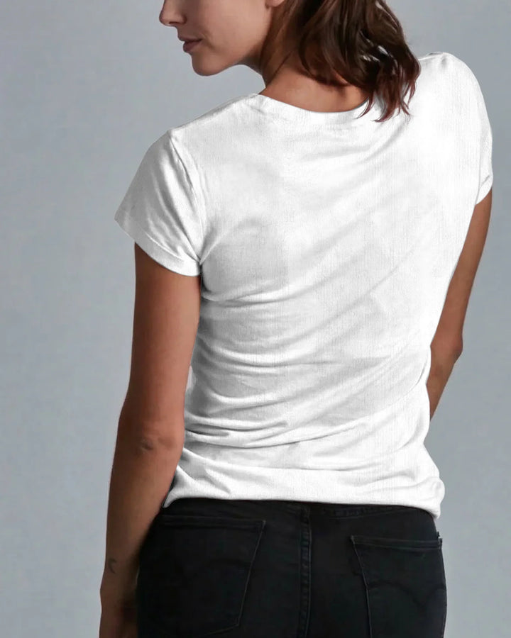 Personalisierbares Frauen-T-Shirt mit Fotocollage zum ersten Muttertag für frischgebackene Mütter