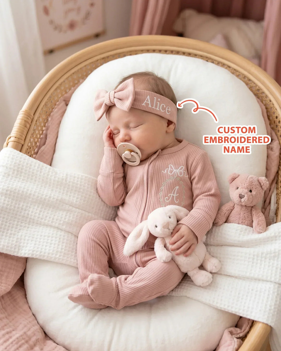 Gerippte Babykleidung mit individuellem Foto - Weich &amp; Skizzenhaft