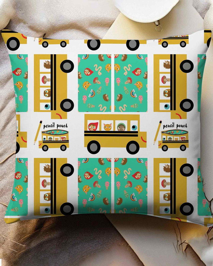 School Bus Adventures Bamboo Pillow Case