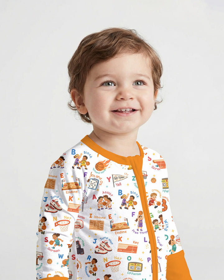 Basketball Alphabet Bamboo Convertible Zippy