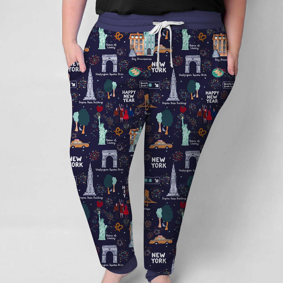 New York New Year Eve Bamboo Women Pajama Set