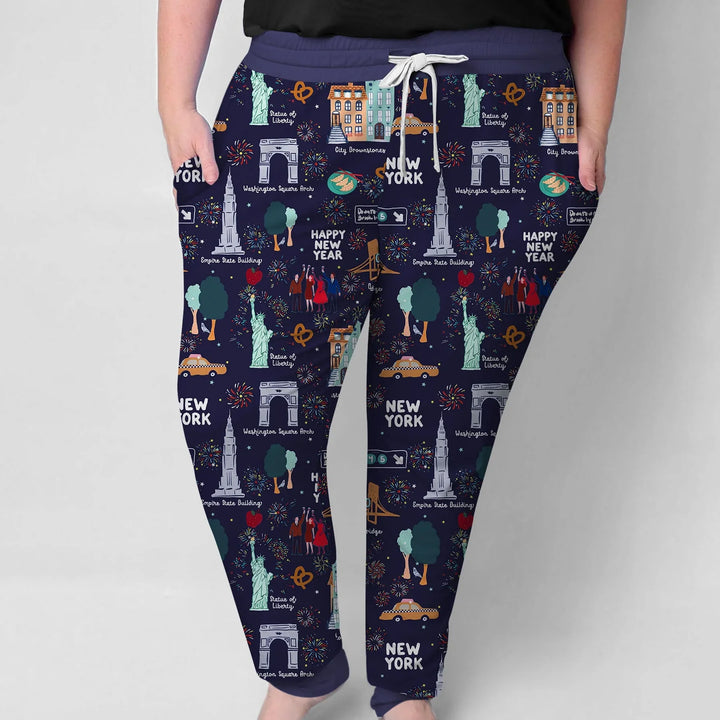 New York New Year Eve Bamboo Women Pajama Set