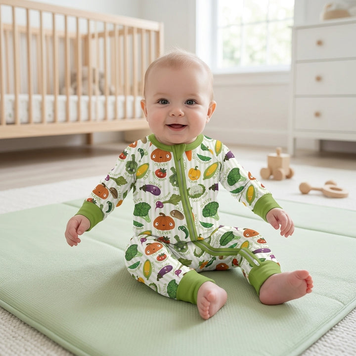 Gerippte Babykleidung mit individuellem Foto - Weich &amp; Skizzenhaft