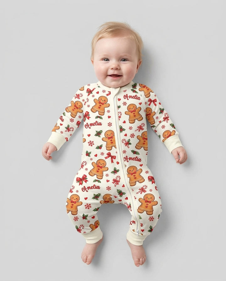 Custom Name Gingerbread Bamboo Convertible Zippy