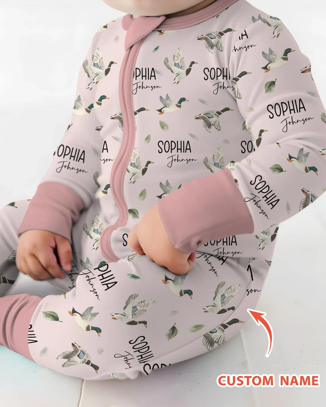 Gerippte Babykleidung mit individuellem Foto - Weich &amp; Skizzenhaft