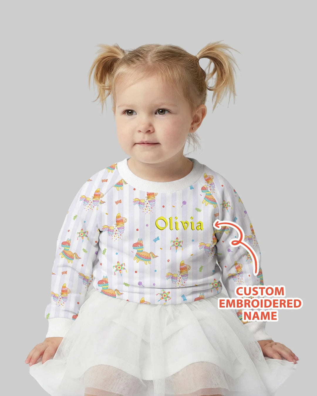 Personalisiertes besticktes Namens-Cinco-De-Mayo-Bambus-Rundhals-Sweatshirt