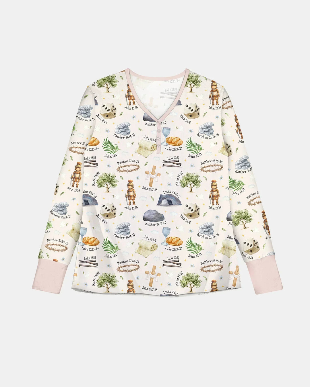 He Is Risen Family Matching Bamboo Women Pajama Set