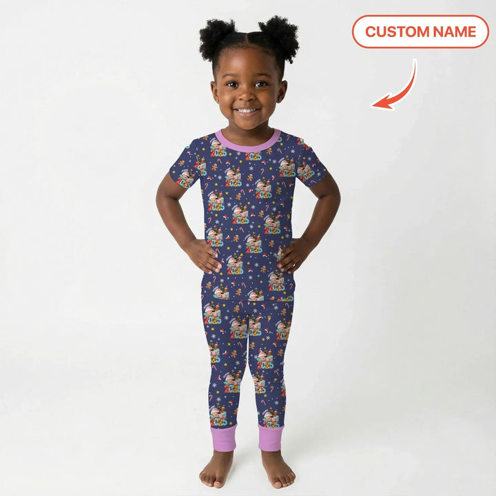 Zweiteiliges, kurzärmliges Pyjama-Set mit Marienkäfern