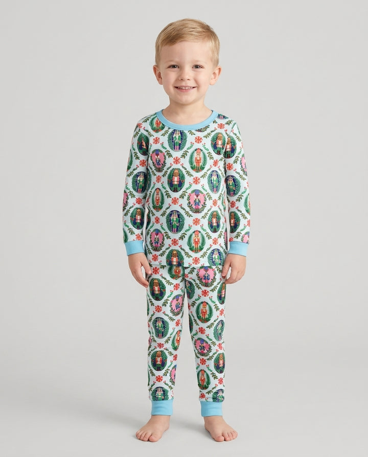 Whimsical Nutcracker Bamboo Two Piece Long Sleeve Pajama Set