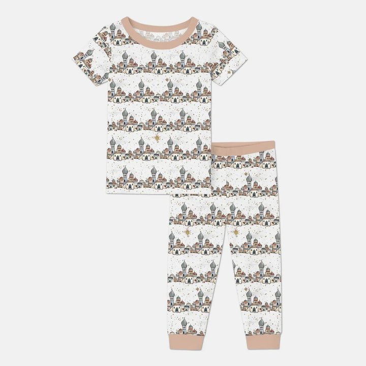 Zweiteiliges, kurzärmliges Pyjama-Set mit Marienkäfern