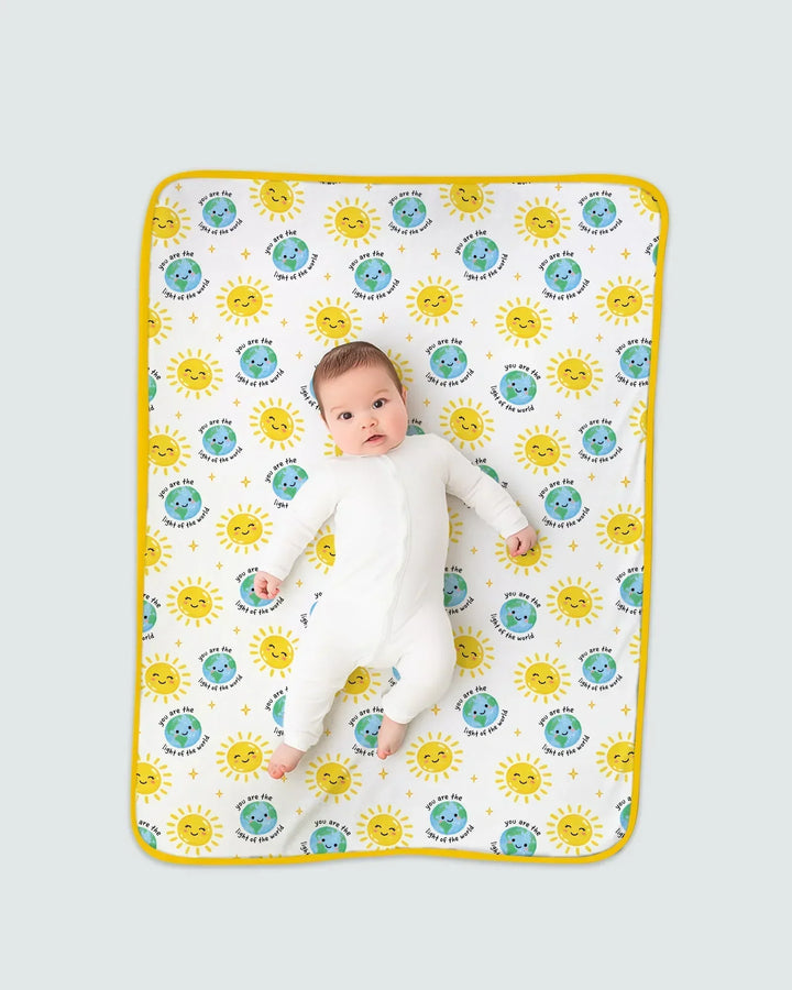 Matthew 5:14 Light of the World Bamboo Blanket