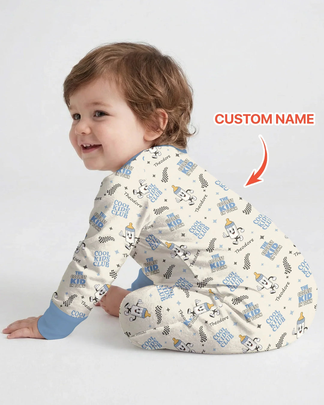 Custom Name Cool Club Daddy & Me Matching Bamboo Convertible Zippy