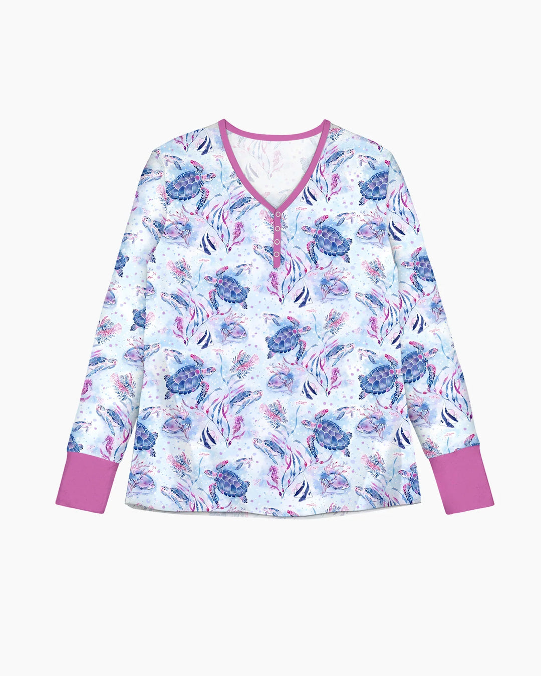 Little Turtles Familie passende Pyjama-Set aus Bambus für Damen
