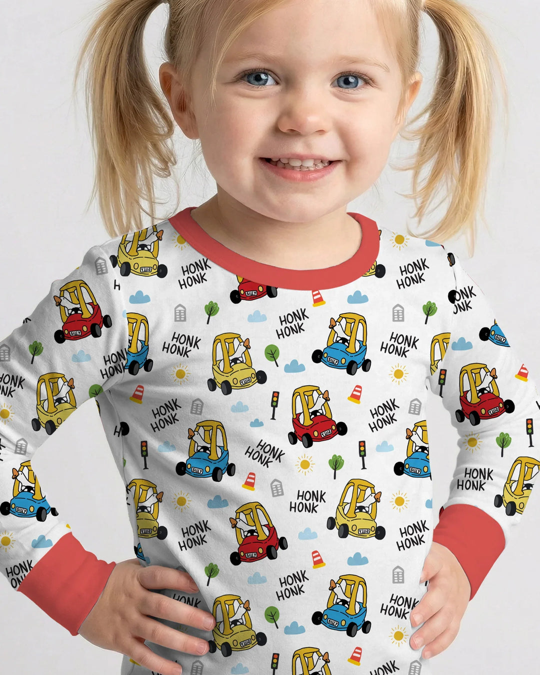 Honk Honk Silly Goose Bamboo Two Piece Long Sleeve Pajama Set