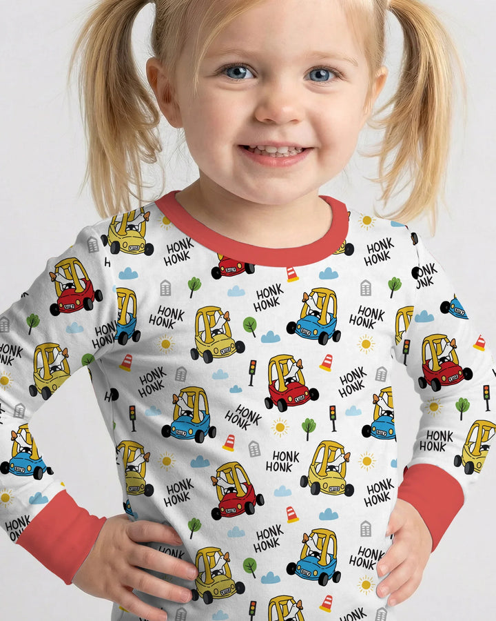 Honk Honk Silly Goose Bamboo Two Piece Long Sleeve Pajama Set