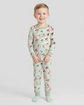 Christmas Mahjong  Bamboo Two Piece Long Sleeve Pajama Set