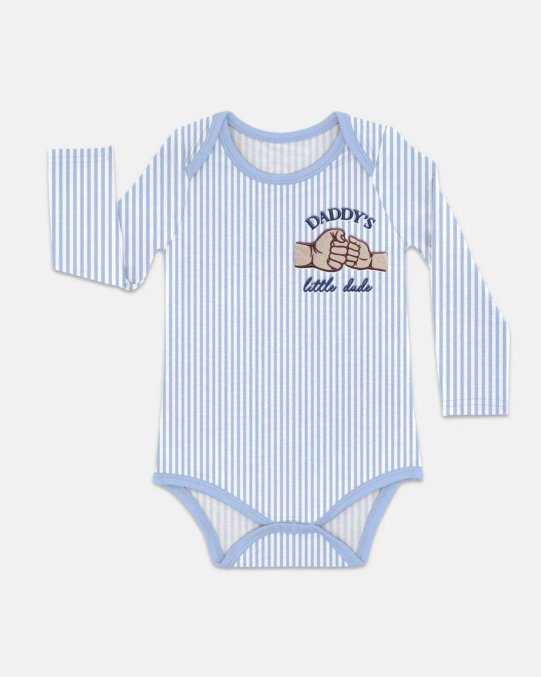 Gerippte Babykleidung mit individuellem Foto - Weich &amp; Skizzenhaft