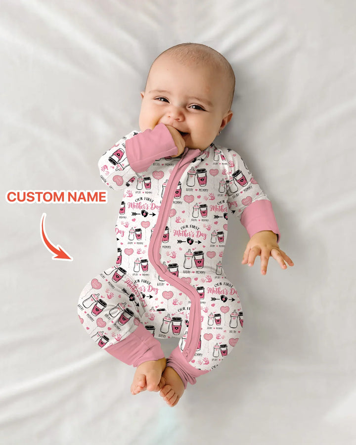 Gerippte Babykleidung mit individuellem Foto - Weich &amp; Skizzenhaft