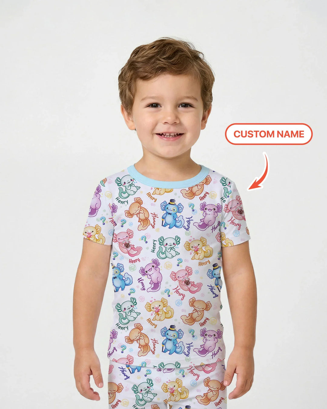 Zweiteiliges, kurzärmliges Pyjama-Set mit Marienkäfern