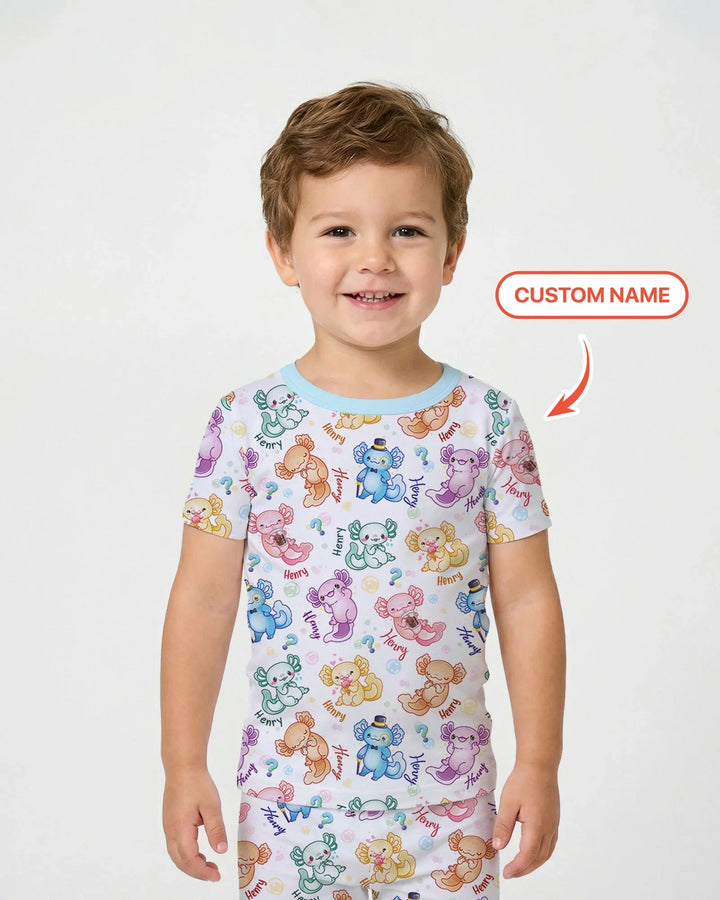 Zweiteiliges, kurzärmliges Pyjama-Set mit Marienkäfern