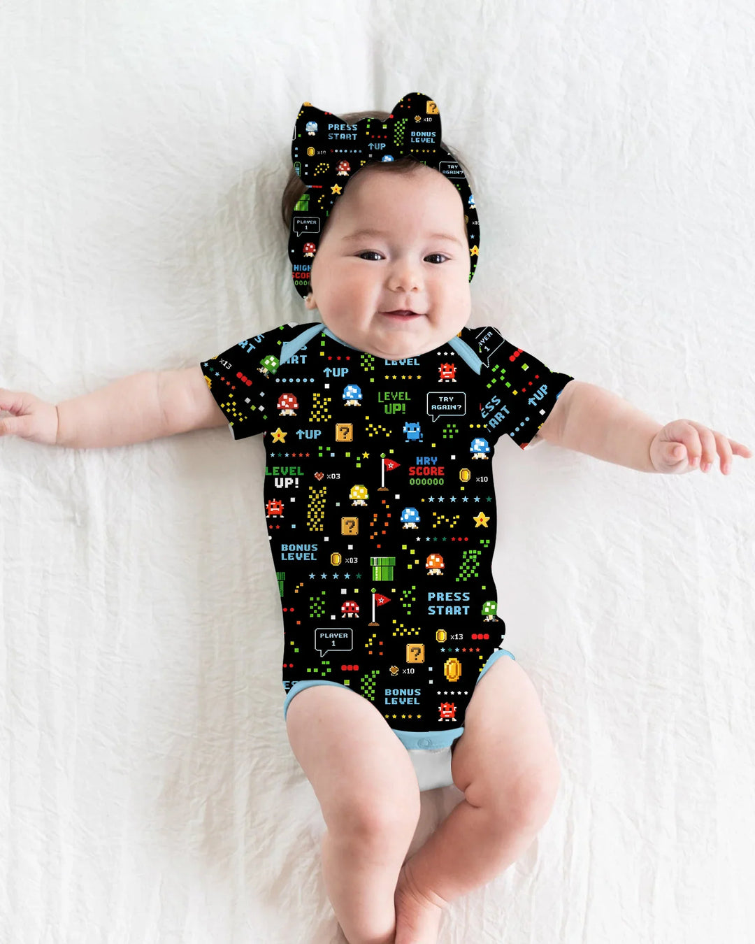 Gerippte Babykleidung mit individuellem Foto - Weich &amp; Skizzenhaft