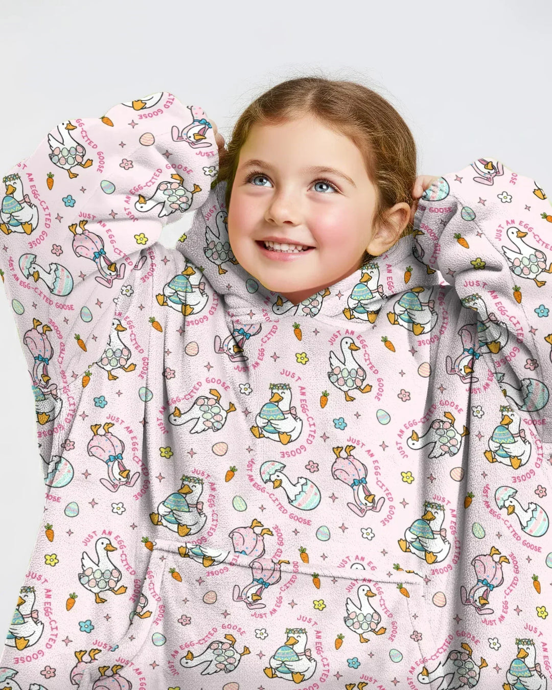 Easter Silly Goose Wearable Bamboo Blanket Hoodie
