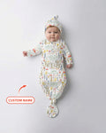 Custom Name Child of God Flower Garden Bamboo Knot Gown