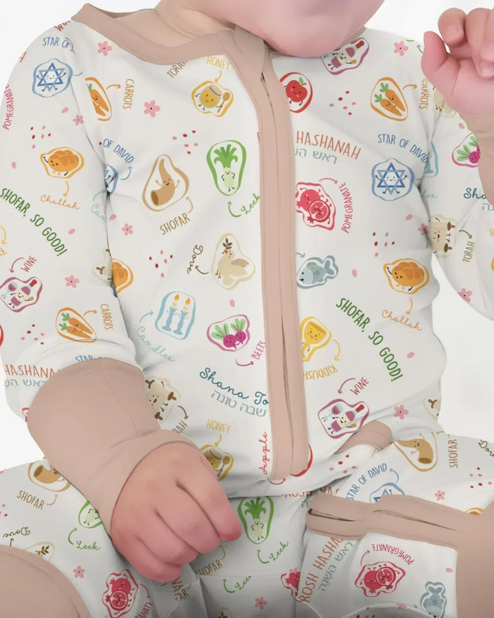 Gerippte Babykleidung mit individuellem Foto - Weich &amp; Skizzenhaft