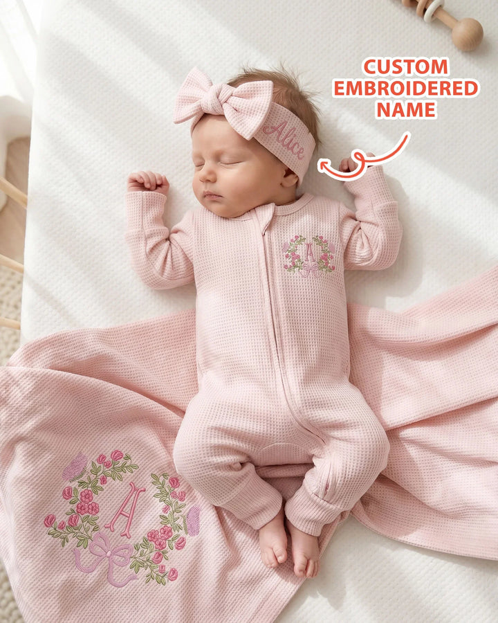 Gerippte Babykleidung mit individuellem Foto - Weich &amp; Skizzenhaft