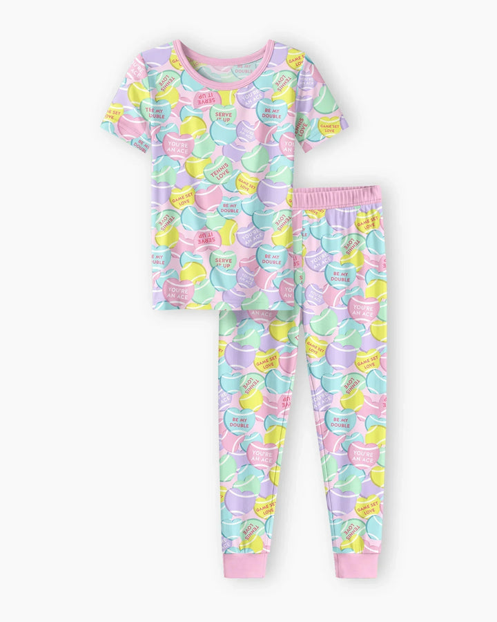Zweiteiliges, kurzärmliges Pyjama-Set mit Marienkäfern